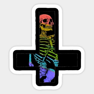 rainbow skeleton Sticker